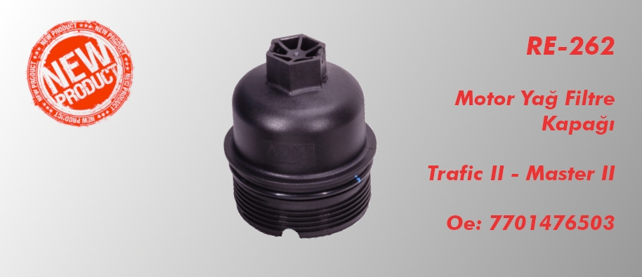 Master II Motor Yağ Filtre Kapağı üretimimiz başlamıştır.